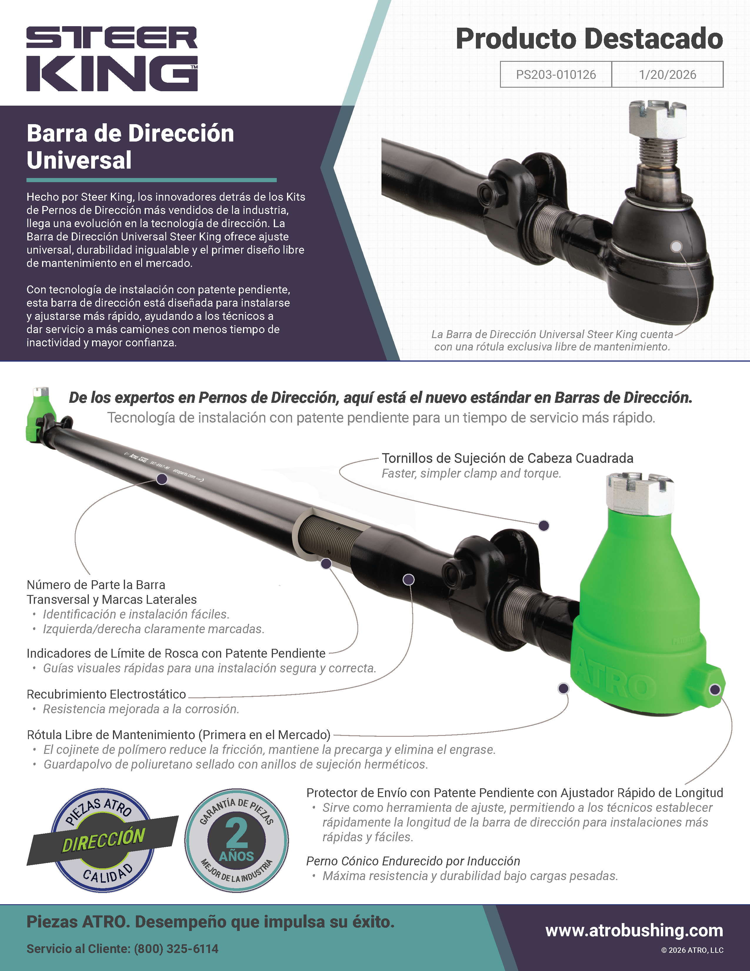 Barra de Dirección Universal