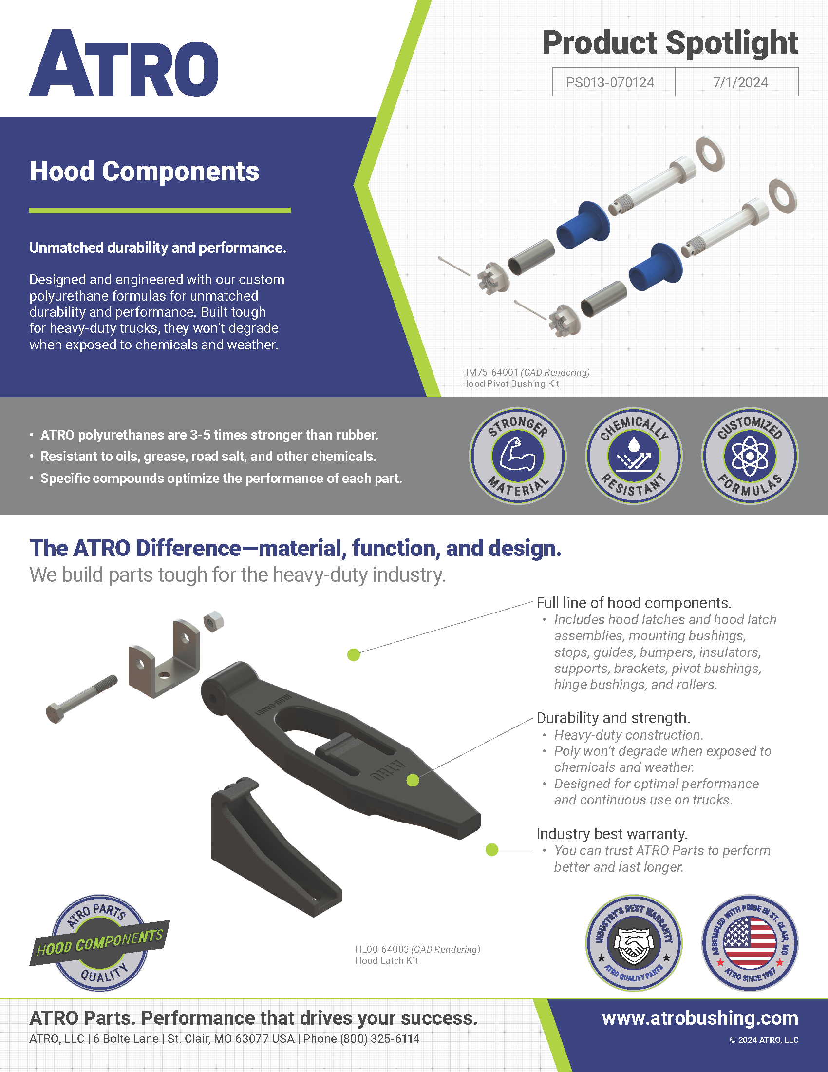 PS013-070124 Hood Components